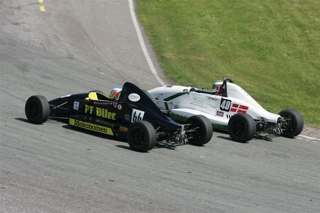 Christian Scandorff leverede nogle gode starter og flere overhalinger
(Foto: CF-Racing)